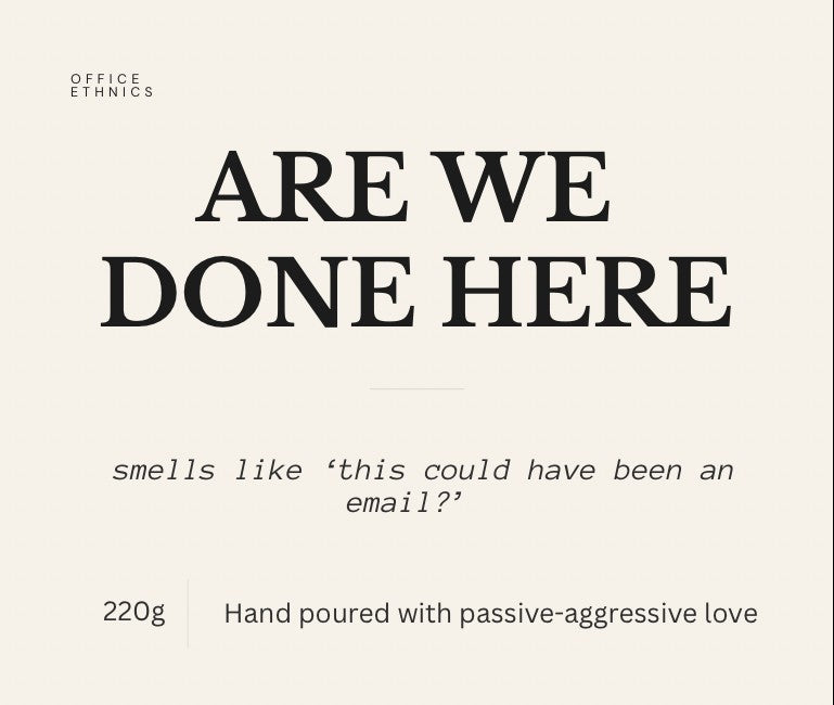 Are We Done Here